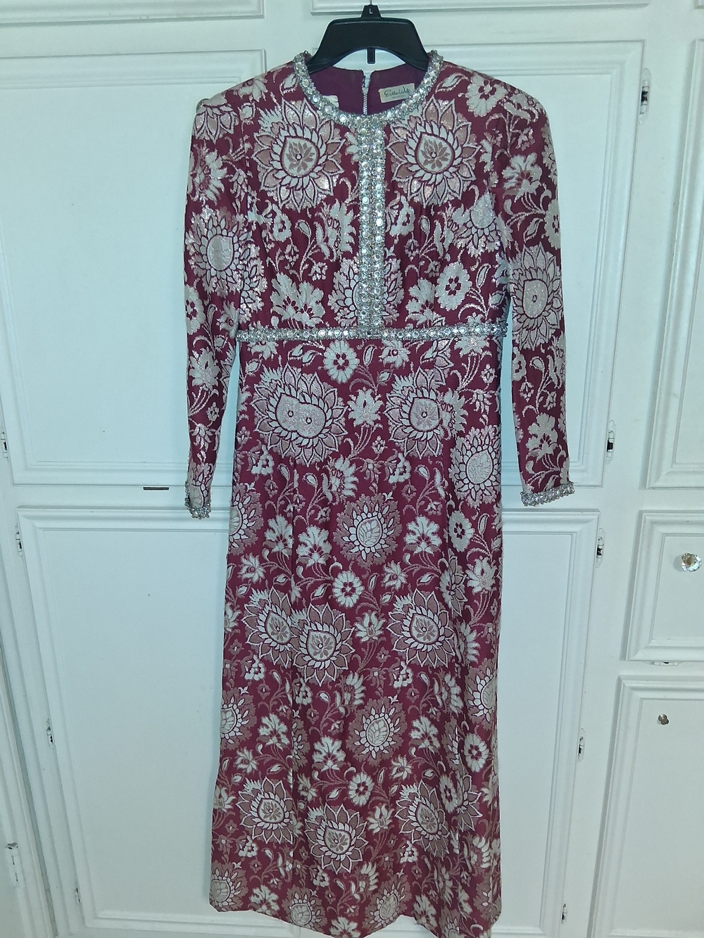 Vintage 70s Adele Simpson-Ester Wolf Brocade Gown❤️Retailed At Ester Wolf Hou,Tx